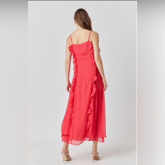 TUCKERNUCK Endless Rose strappy chiffon ruffled dress - Picture 3 of 13